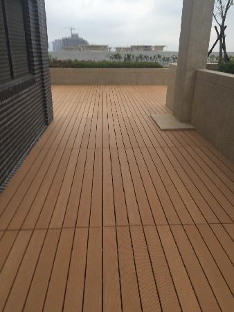 木作工程,平台,塑木,新北林口水明漾