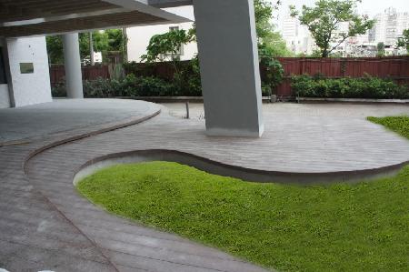 木紋塑膠仿木,塑木,崇實高工