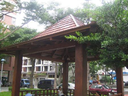 景觀材料,塑木,木纖仿木,武昌公園