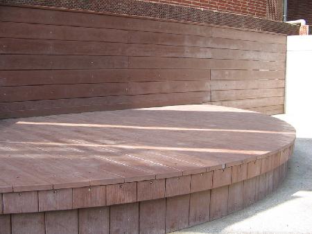 景觀材料,塑木,木纖擠型木,員林國小