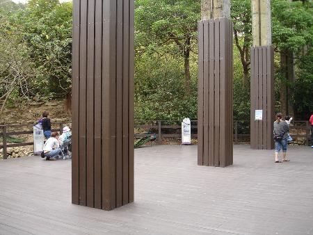 木作工程,塑木,壽山動物園