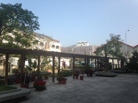 木紋塑膠仿木,塑木,南投教會