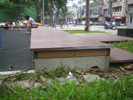 景觀材料,塑木,木纖仿木,武昌公園