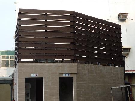 木紋塑膠仿木,塑木,新竹花園街