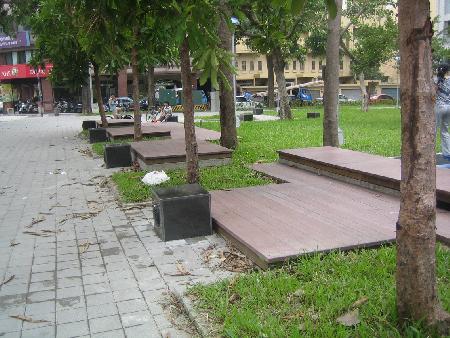 景觀材料,塑木,木纖仿木,武昌公園