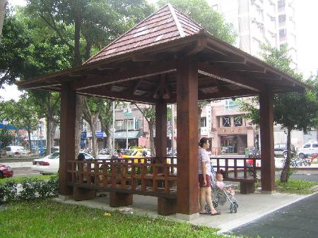 景觀材料,塑木,木纖仿木,武昌公園