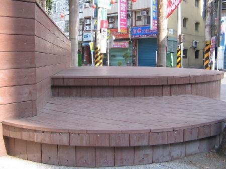 景觀材料,塑木,木纖擠型木,員林國小