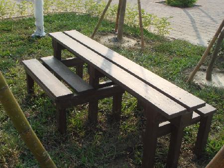 體健設施,塑木,彰化縣埔心鄉休閒自行車道工程