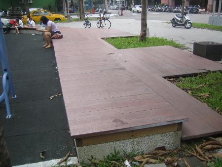 景觀材料,塑木,木纖仿木,武昌公園