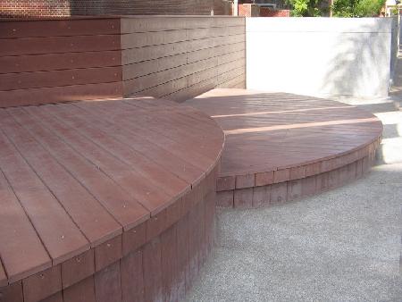 景觀材料,塑木,木纖擠型木,員林國小