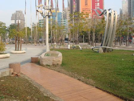 木紋塑膠仿木,塑木,臺中市南屯區文新森林公園