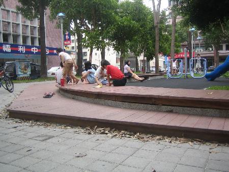 景觀材料,塑木,木纖仿木,武昌公園