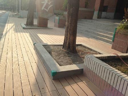 景觀材料,木纖仿木,瑞興國小