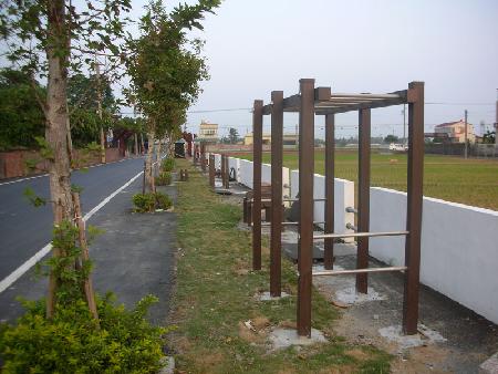 體健設施,塑木,彰化縣埔心鄉休閒自行車道工程