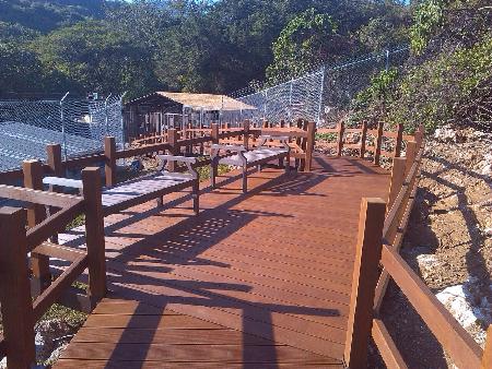 木作工程,塑木,壽山動物園