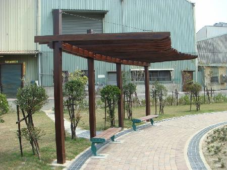 木作工程,原木,台南公七公園