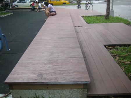 景觀材料,塑木,木纖仿木,武昌公園