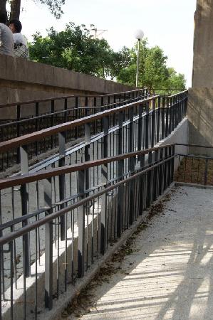 木紋塑膠仿木,塑木,東海大學資訊館