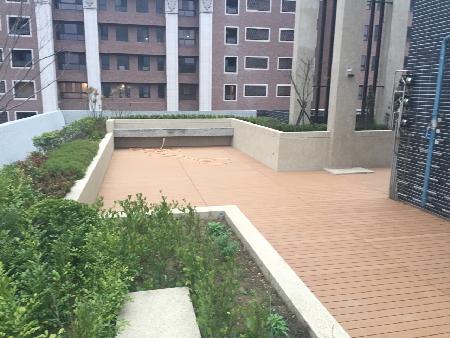 木作工程,平台,塑木,新北林口水明漾