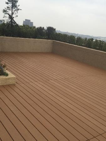 木作工程,平台,塑木,新北林口水明漾