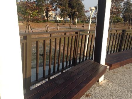 木作工程,欄杆,木紋塑膠仿木,塑木