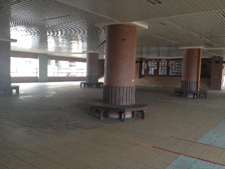 木作工程,環型座椅.塑木.北市文昌國小