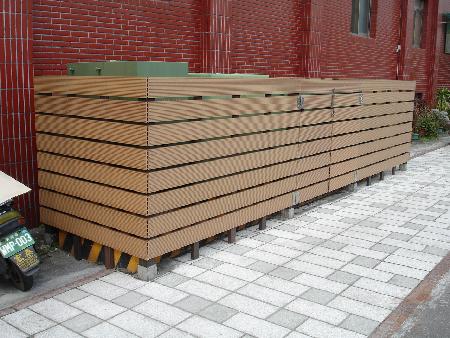 景觀材料,塑木,電箱美化