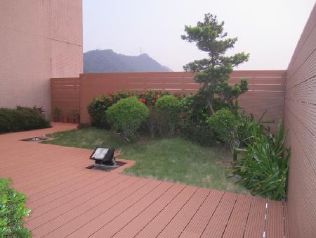 木紋塑膠仿木,塑木,恩主公醫院