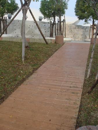 木紋塑膠仿木,塑木,臺中市南屯區文新森林公園