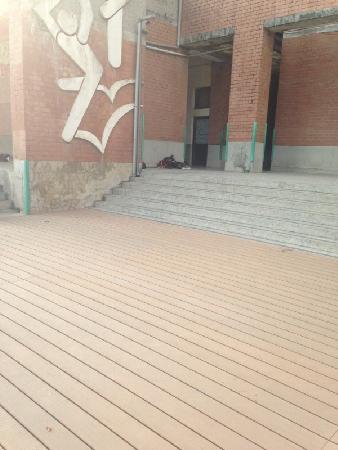 景觀材料,木纖仿木,瑞興國小